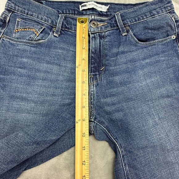Levis Womens 505 Straight Leg‎ Jeans Size 6 Classic Blue Denim - Picture 10 of 16